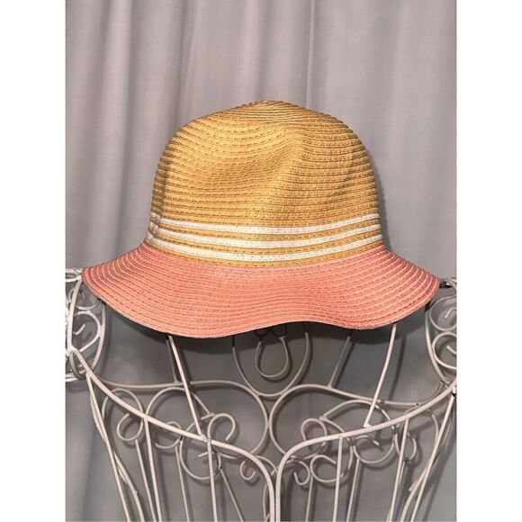 NEW WITHOUT TAGS The Icing pink Straw Hat, Natural Sun Hat Fabric: ladies ONE SI - Picture 3 of 6
